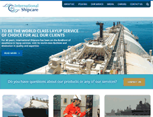 Tablet Screenshot of internationalshipcare.com